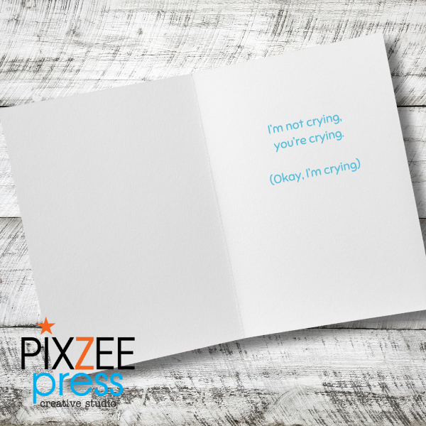 "Not Crying" - Thank You Card