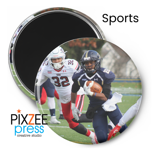 Set of (12) 2.25" Custom Round Photo Magnets