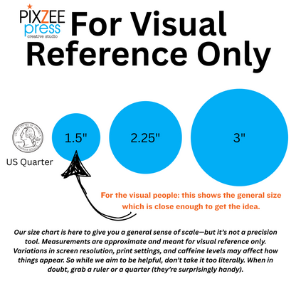 Set of (20) 1.5" Custom Round Pinback Buttons