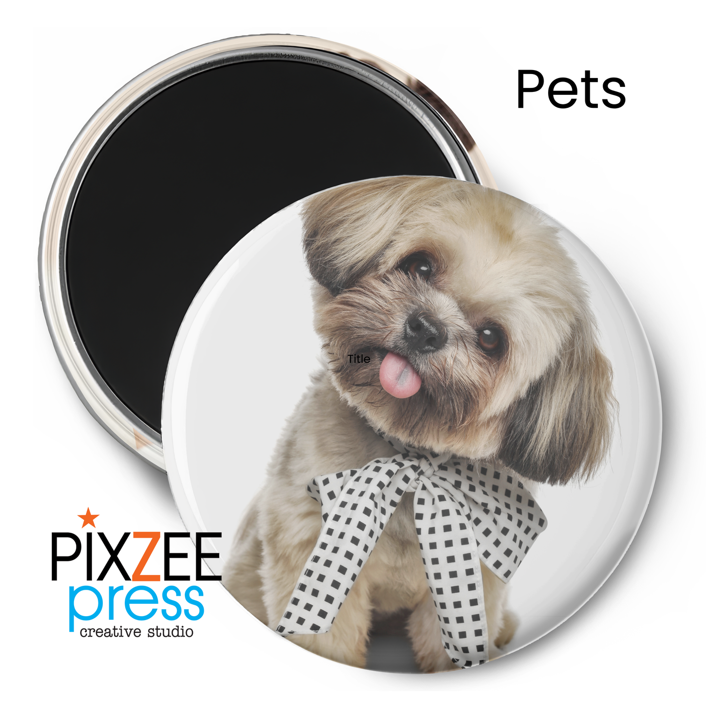 Set of (12) 2.25" Custom Round Photo Magnets