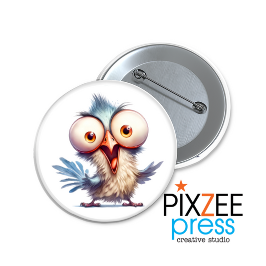 "Cluckford Peepington" Collectible Pinback Button