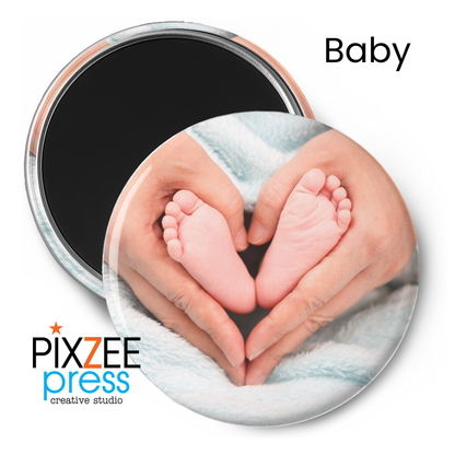 Set of (12) 2.25" Custom Round Photo Magnets