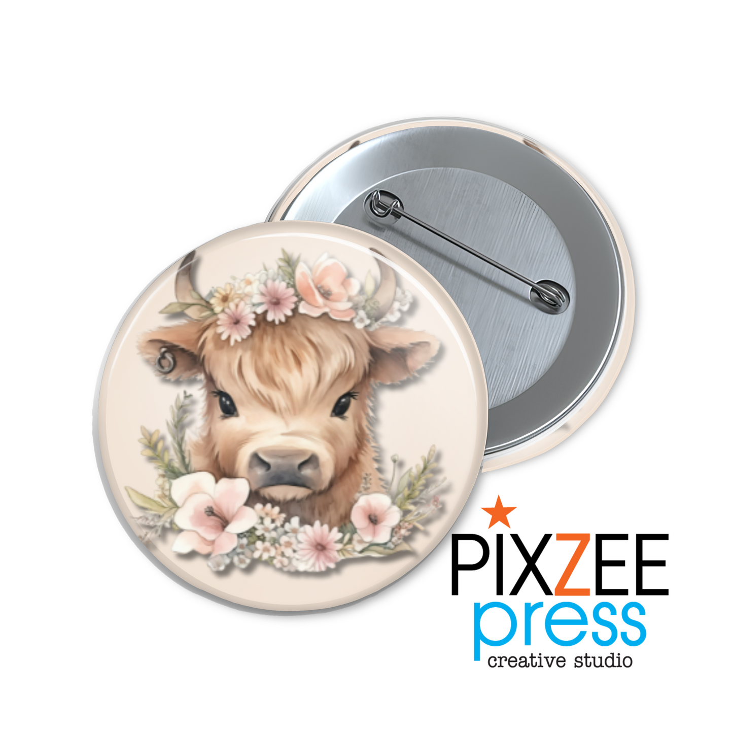 "LuLu Longhorn" Collectible Pinback Button