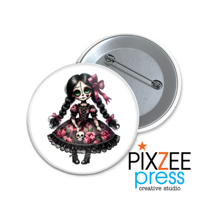 "Sadie Screamshow" Collectible Pinback Button