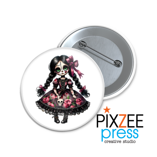 "Sadie Screamshow" Collectible Pinback Button