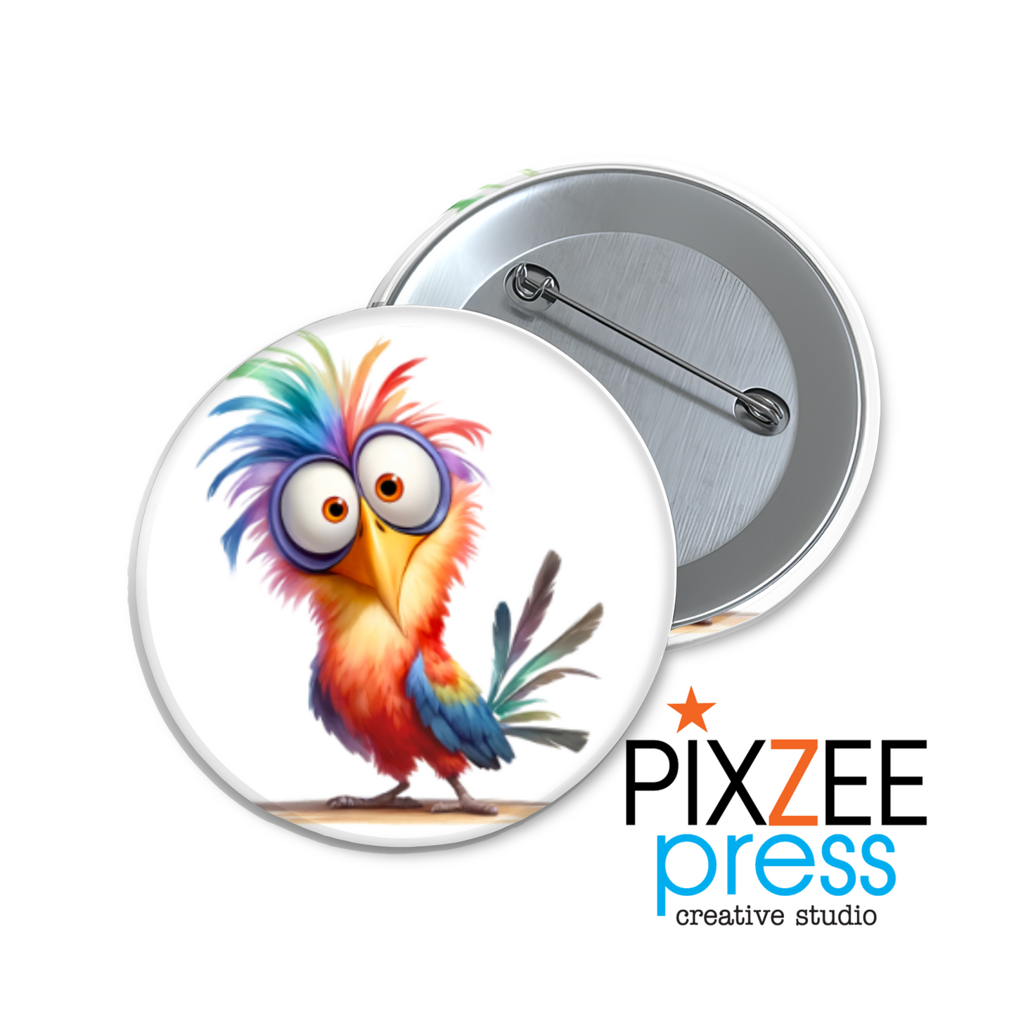 "Chuck McCluck" Collectible Pinback Button