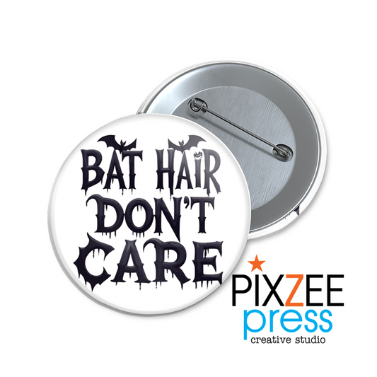 "Bat Hair" Collectible Pinback Button