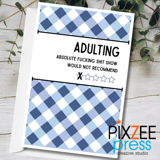 "Adulting" - Friendship Greeting Card