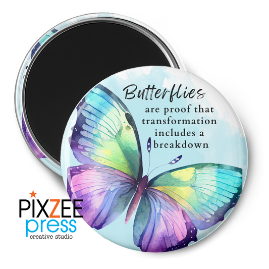 "Butterfly Breakdown" - Novelty Magnet