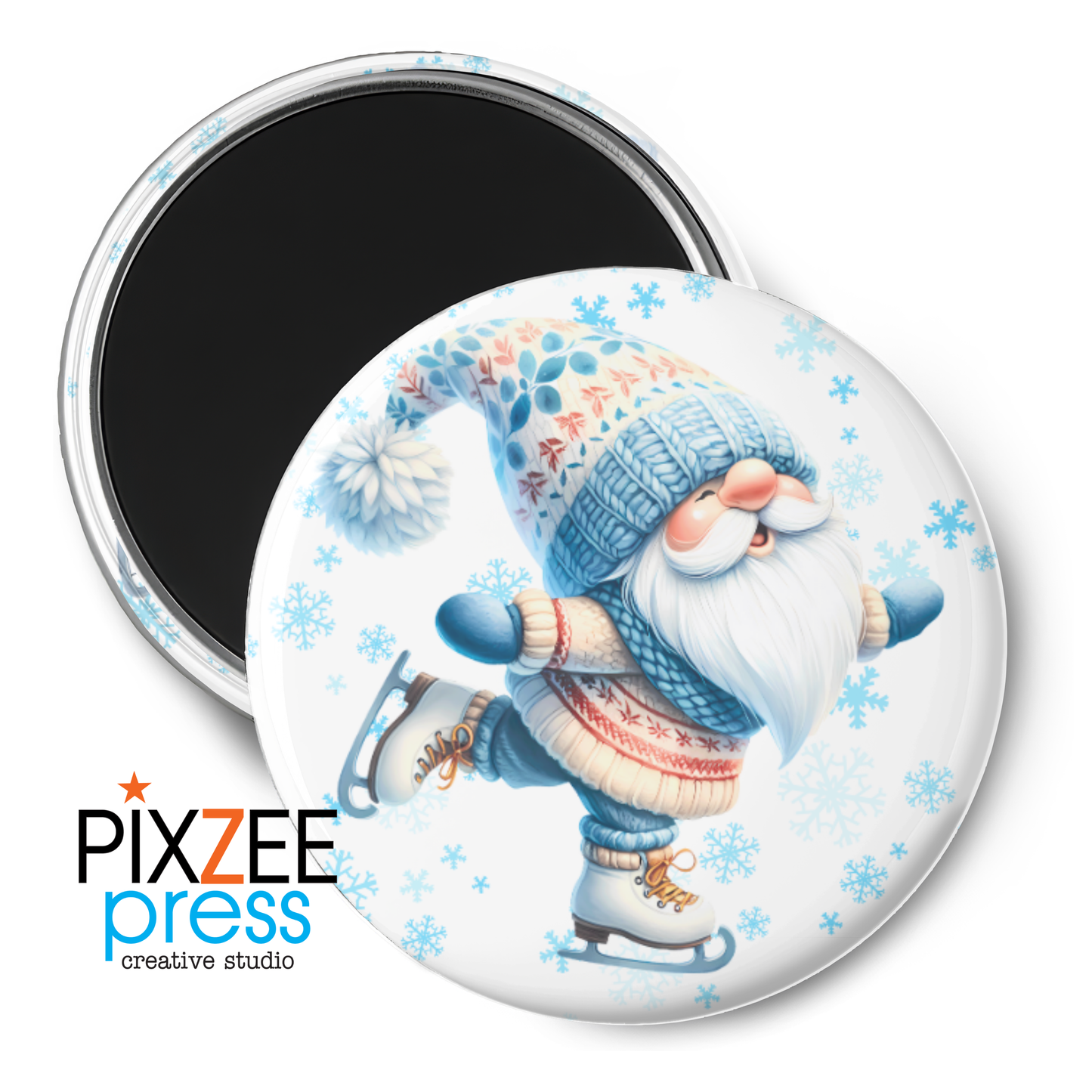 "Claus Skater" - Novelty Magnet