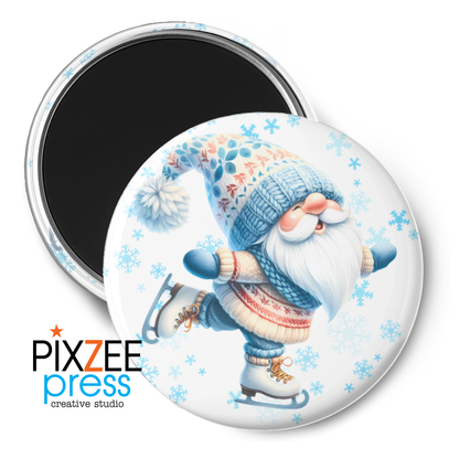 "Claus Skater" - Novelty Magnet