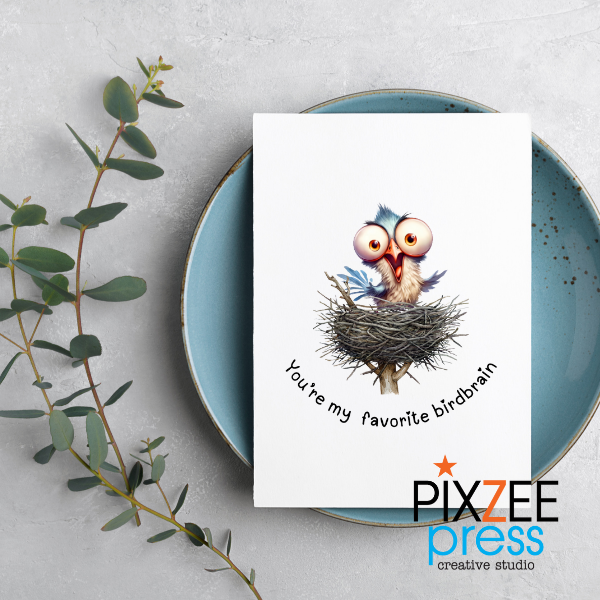 "Favorite Birdbrain" - Friendship Greeting Card