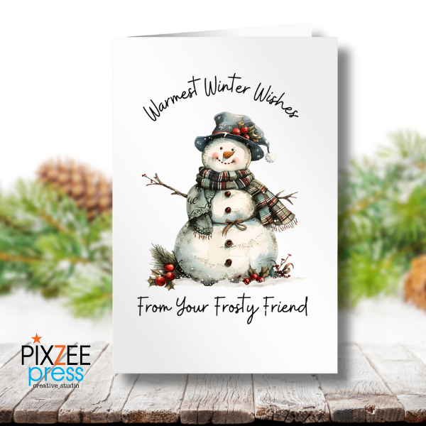 "Frosty Friend" - Holiday Greeting Card
