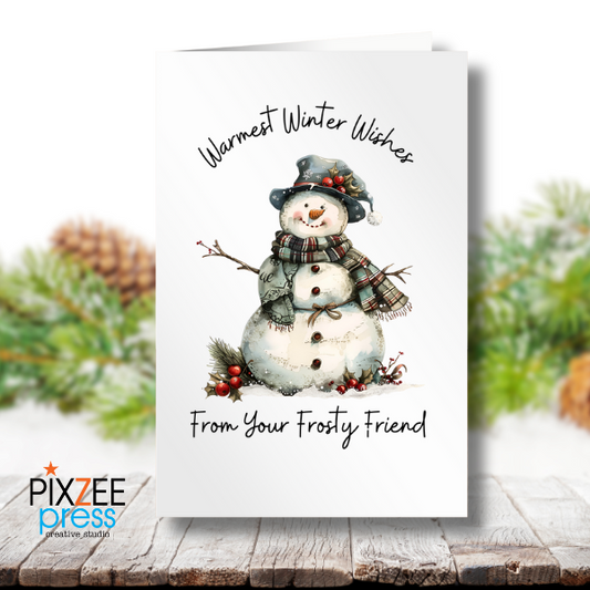 "Frosty Friend" - Holiday Greeting Card