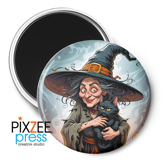 "Hazel" - Novelty Halloween Magnet