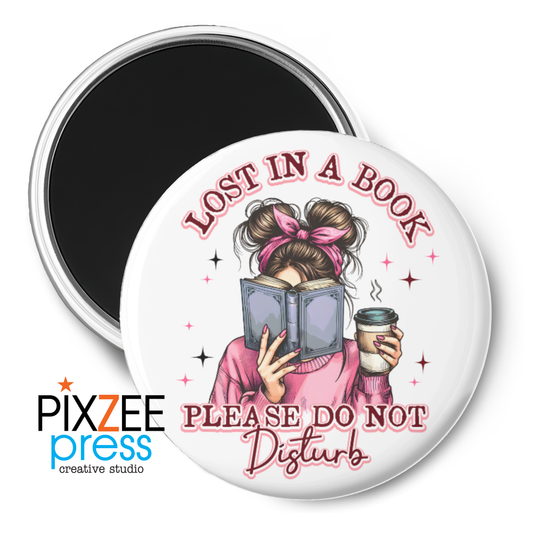"Lost In a Book" - Novelty Magnet