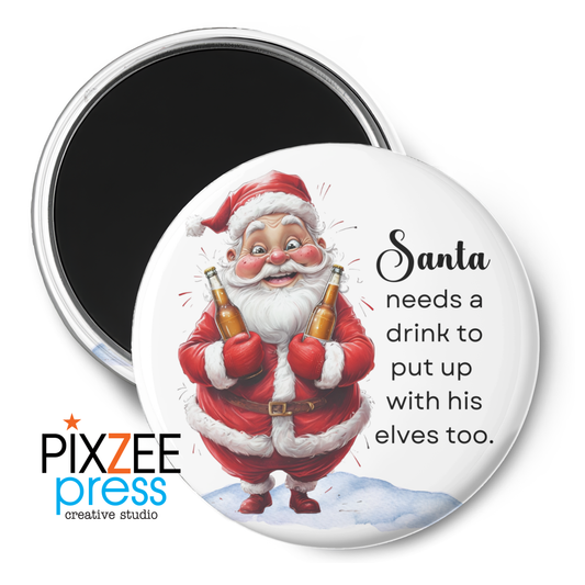 "Santa's Elves" - Novelty Magnet